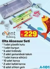 EXENT FİSHİNG OLTA AKSESUAR SETİ fiyat ve kampanya bilgisi